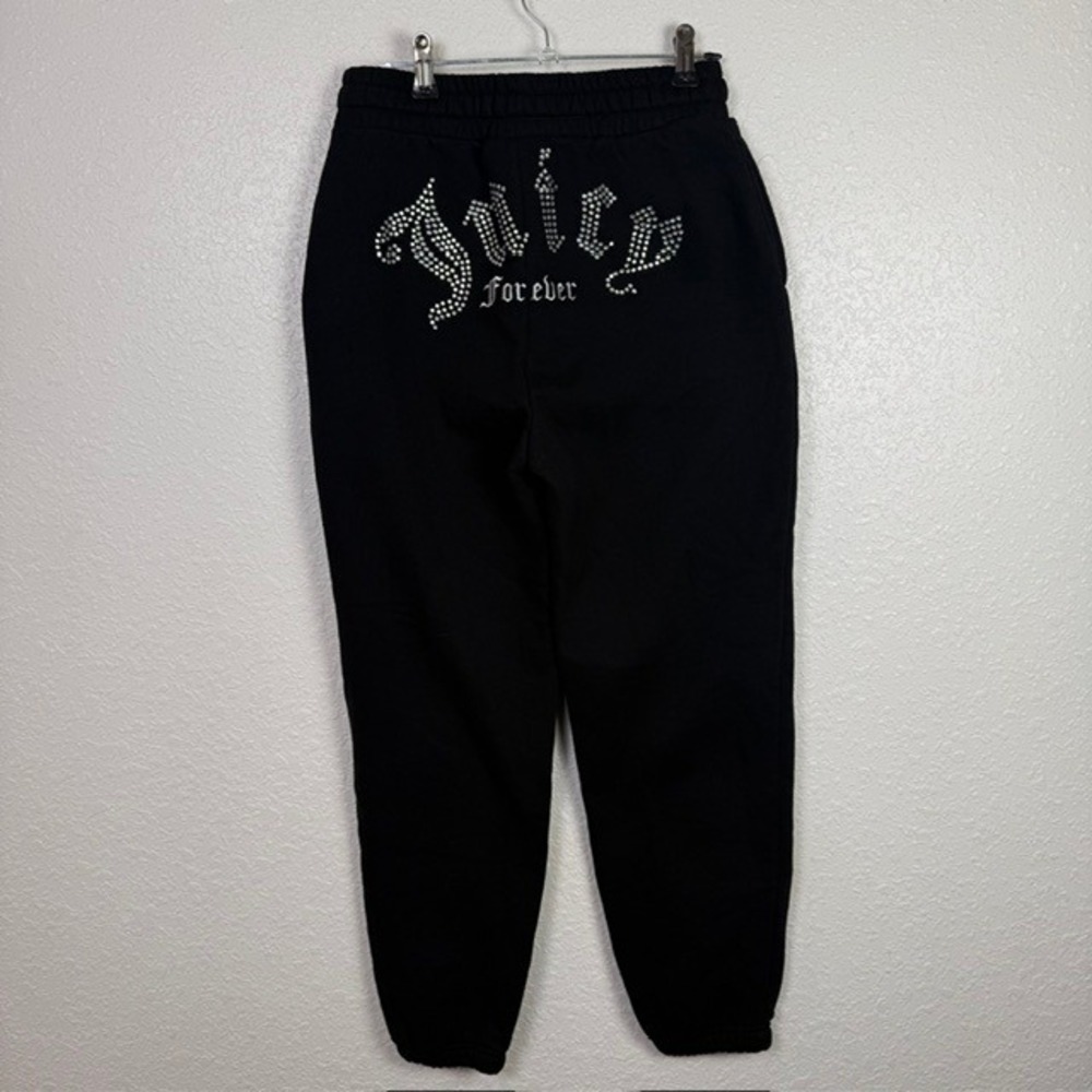 Juicy Couture Juicy Forever Rhinestone Sweatpants Joggers Y2K Black Medium